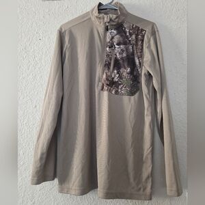 Magellan Outdoors Classic Fit Tan Pullover